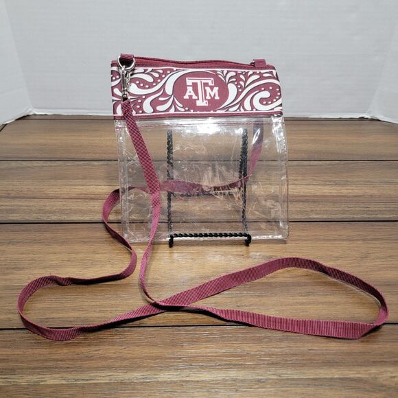 Texas A&M Crossbody See-Through Bags / Purse 7" X 7.5" - Picture 1 of 3